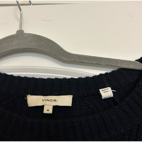 VINCE Ribbed Raglan Crewneck Sweater - Picture 3 of 5